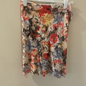 Vivienne Tam 100% silk floral skirt SZ 2